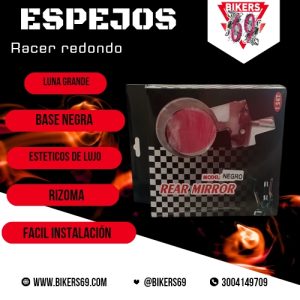 ESPEJOS RACER REDONDO