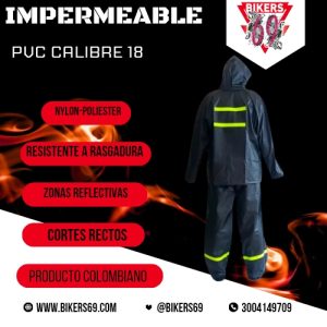 IMPERMEABLES CAUCHO CAL 18