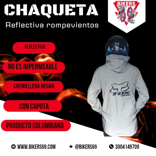 CHAQUETA CORTAVIENTO REFLECTIVA - Image 2